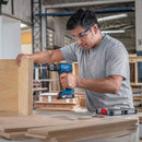 WIERTARKO-WKRĘTARKA BOSCH 18V Z 2 AKUMULATORAMI + ŁADOWARKA + ZESTAW WIERTEŁ 15 SZTUK + TORBA BOSCH GRATIS